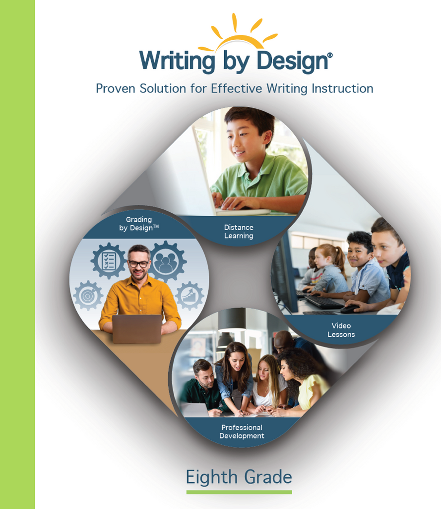 8th Grade Online Teaching Manual + video lessons (1 student) Writing
