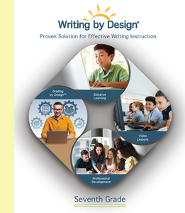 7th Grade -- Printed & Online Teaching Manual + Grading by Design™ + video lessons (1 student)
