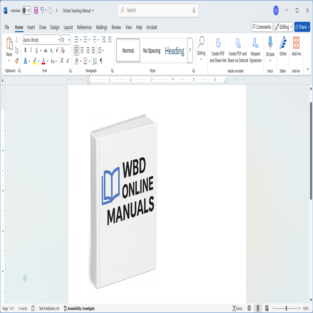 Online Teaching Manual